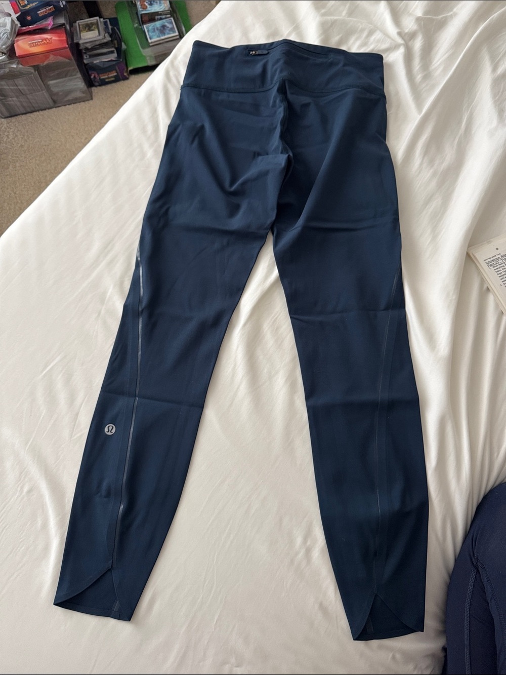 Lululemon Navy Athletic 25” Leggings with zipper
